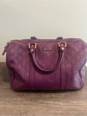 Gucci Purple Boston Bag